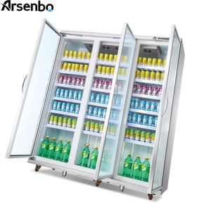 110V 60Hz Commercial Supermarket Refrigerator Anticorrosive For Shop