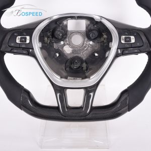 350mm Customized Golf R Carbon Steering Wheel Alcantara Volkswagen Auto Parts