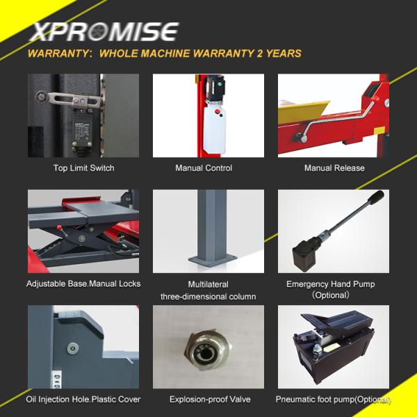 Auto Garage Lifting Equipment Car Hoist Lifter Automobile Alignment 4 Post Car Lift