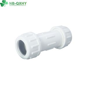 Quick and Pipe Connection with PVC Plastic Compression Fitting Coupling from