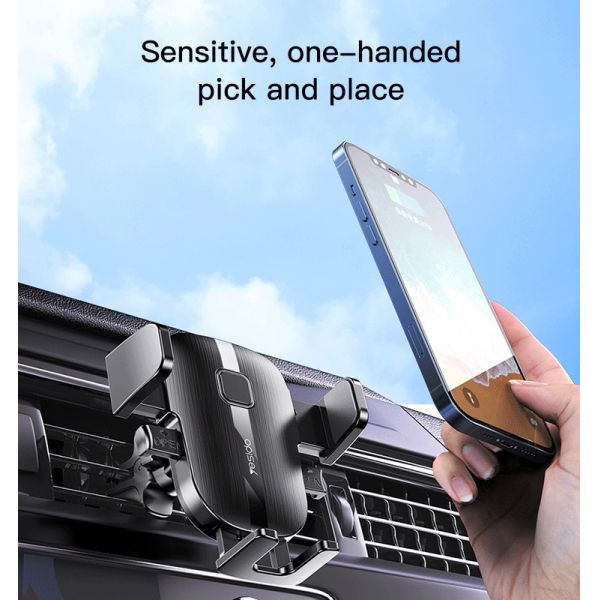 360 Rotating Car Phone Holder with Gravity Reaction for 4-7 Inch Phones - Universal Air Vent Mount