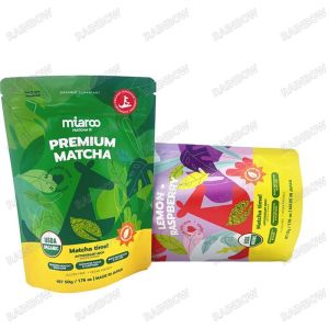 Custom Printing Water Proof Mylar Bag Colored Glossy Biodegradable Food Pouch
