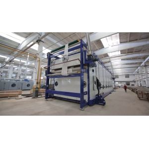 Natural Gas Heating Continuous Long Loop Steamer Machine 600m