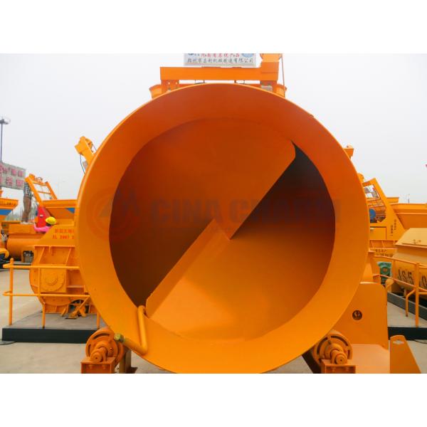 Drum Type Concrete Mixer , Small Portable Cement Mixer 350L Output Volume