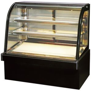 Wholesale single curved glass cake refrigerated showcase counter top chiller