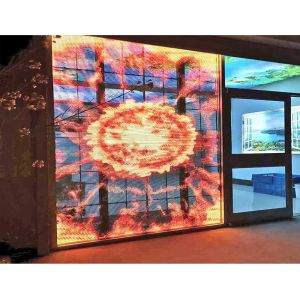 266x250 Transparent LED Display Panel Multiscene Aluminum Frame