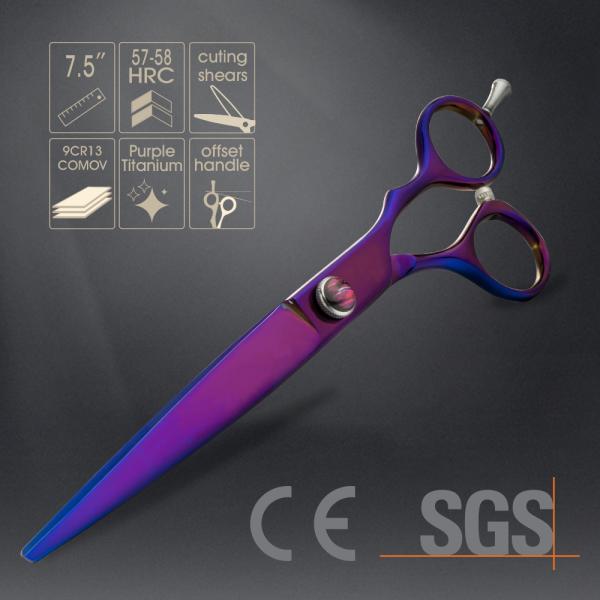 Sharp Special Hairdressing Scissors , Titanium Stainless Steel Hair Scissors