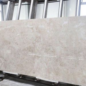Multipurpose Light Beige Marble Tile 132.8 Mpa Compressive Property