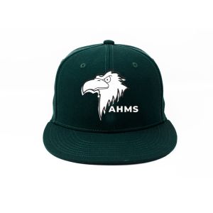 Customized Dark Green Hip Hop Snapback Hats Flat Brim 100% Cotton