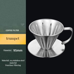 Unbreakable Stainless Steel Dripper for Milk Tea Portable Handle Foam Maker