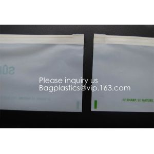 Biodegradable compostable Double Zipper Bag Ldpe Cartoon Zip lockk Bag With Logo