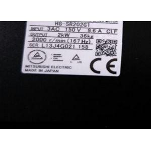 MITSUBISHI Output 2KW Industrial Electric motor HG-SR202G1 3AC Servo Motor