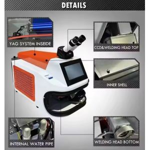 2024 HOT Sell Mini YAG 200W Laser Jewelry Welding Machine with CCD Microscope