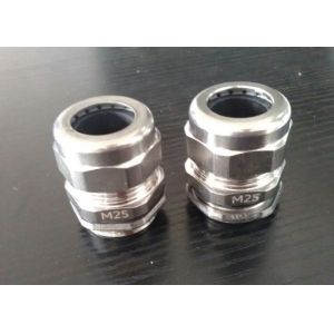 Flameproof PG16 Cable Gland , Stainless Steel Wire Armoured Cable Glands