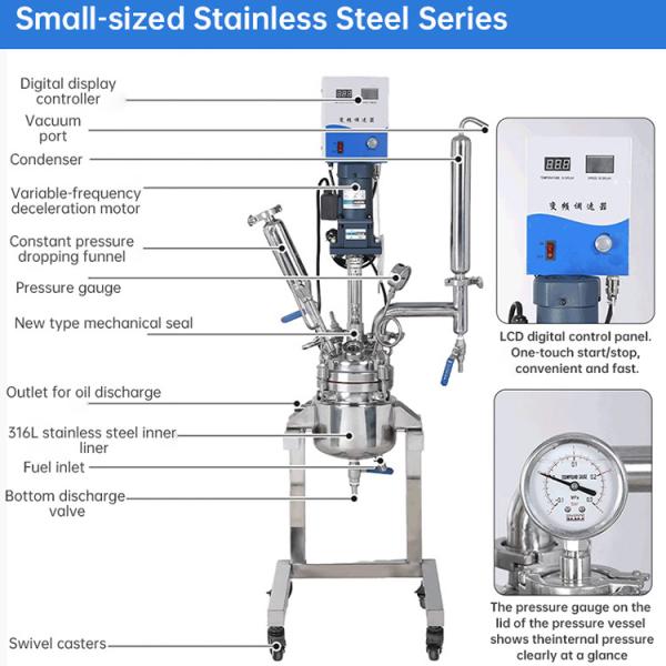 Buy Double Layer Stainless Steel Decarb and Concentration Reactor at wholesale prices