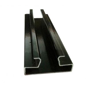 Surface Machined Gold Polished 6m Wardrobe Aluminum Profiles