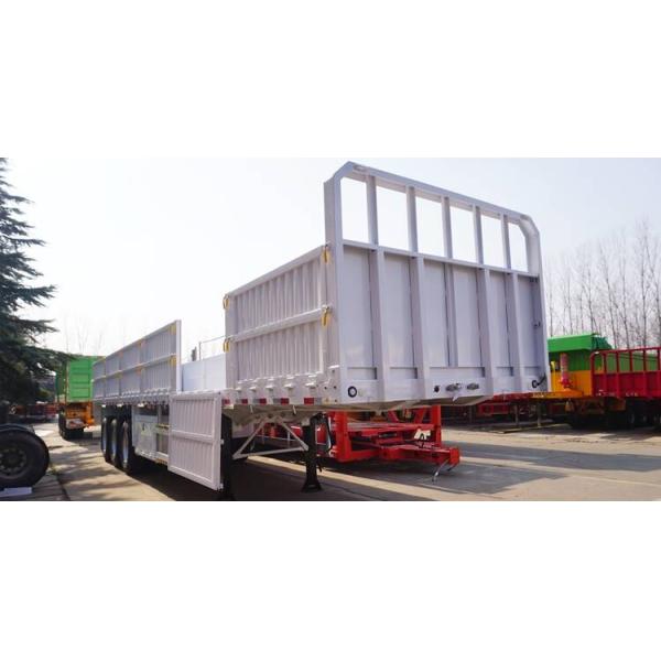 40 Feet Drop Side Trailer Triaxle with Side Board