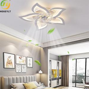 Quality 27 Inch 50W Remote Control Ceiling Fan With Lights 3 Color Temperatures 6 Gear for sale