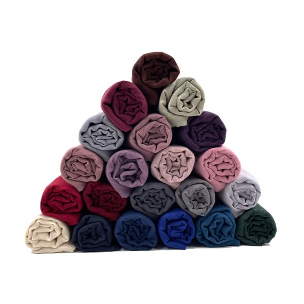 Wholesale High Quality Capital Borong Tudung Bawal Premium Cotton Voile Popular Soild Color Women Musulman Islamic Plain Hijab