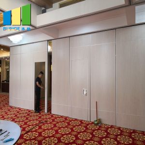 Sound Proof Movable Wooden Folding Sliding Partition Walls For Auditoriums /