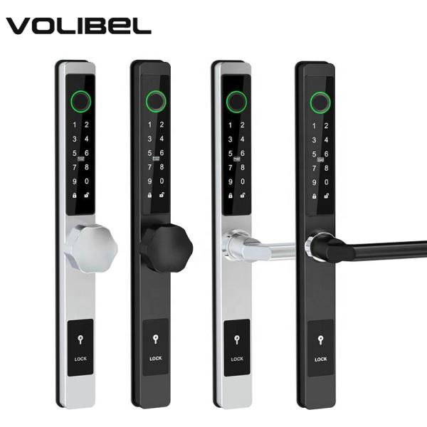 Slim Broken Bridge Aluminum Smart Door Lock Wireless Anti Theft Fingerprint