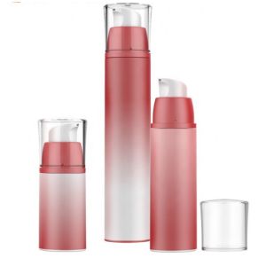 PP Clear Screen Printing 50ml Cosmetic Airless Pump Bottles