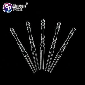 Eco-friendly food grade disposable ps plastic fruits fork