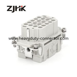 500V 18 Pos Female Rectangular Connector Crimp Connector Heavy Duty Connector