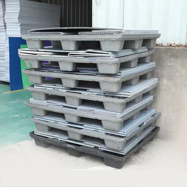 Buy Waterproof Plastic Collapsible Box Rectangular Collapsible Pallet Boxes Stackable at wholesale prices