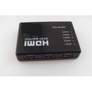 Mini 5 Ports 1080p Video Hdmi Switch Splitter Hub Support 3d Ir Remote Control