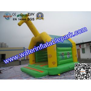 Giraffe Inflatable Jump Castles Rent SGS / ROHS Certificate