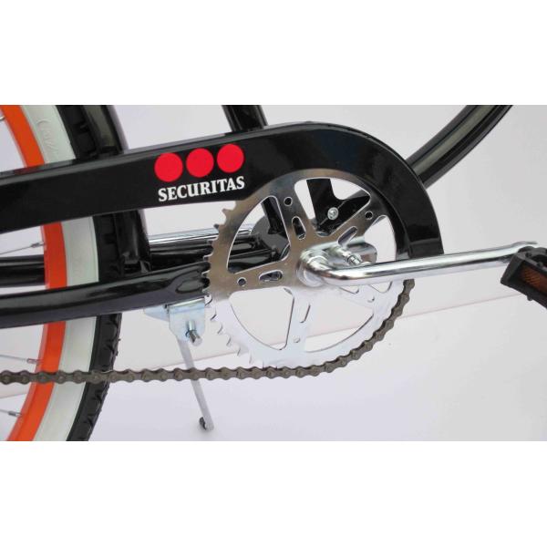 Single Speed Adult Coaster Brake Beach Cruiser Bike with Front Carrier and 26" White Wall Tire