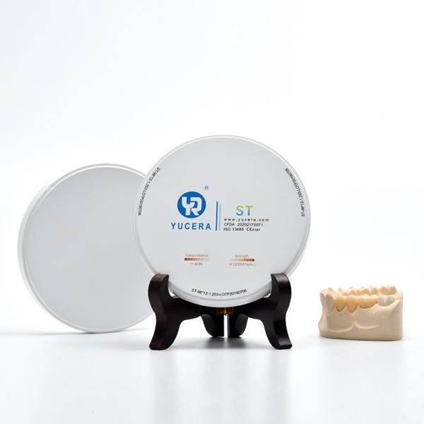 Buy LAB Translucent Zirconia Crown Block 1530C Sintering CAD CAM MFDS at wholesale prices