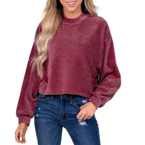 Sustainable Plain Crew Neck Sweatshirt Autumn And Winter Customized Embroidered
