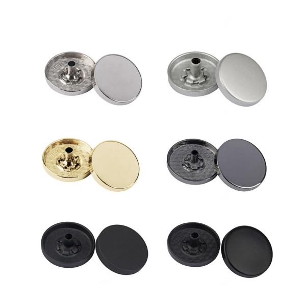 2020 Alloy zamark Cap Flat Jacket Custom Metal 4 Part Spring Snap Button