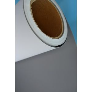 Satin/Luster grey back composite PET banner 330g/420g with coating for roll up