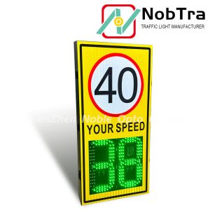 Solar Powered LED Radar Speed Sign with Variable Speed Limit Detection