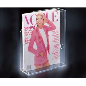 Quality Customized different sizes acrylic magazine holder for sale