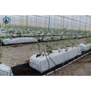 Rectangular Hydroponic Soilless Growing Trough PP Roll Drainage Gutter System