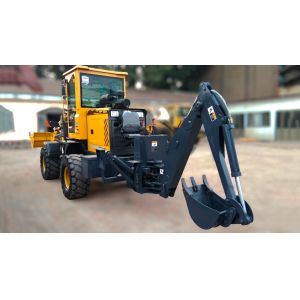 Backhoe Loader Heavy Duty Construction Machinery Bucket Dumping Distance 1022mm