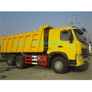 Large 6×4 Heavy Duty Dump Truck With 400L Fuel Tanker 24V Electric System