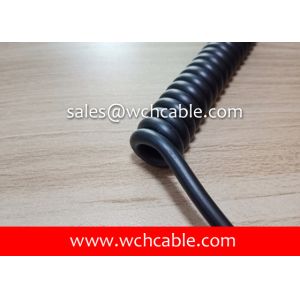 Quality UL20376 Gas Resistant TPU Sheathed Spiral Cable for sale