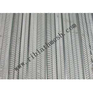 Stainless Steel Rib Lath Mesh , Hot Galvanized Expanded Metal Mesh