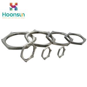 Metallic Cable Gland Accessories EMC Locknut With Electrical Fittings