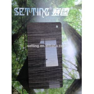 Wood grain acrylic sheet faced mdf for furniture