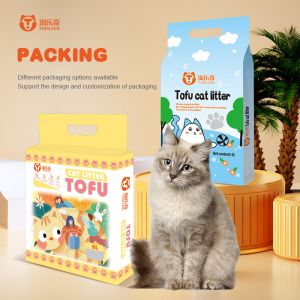 Antibacterial Natural Tofu Sand Litter 6L Flushable Cat Litter Pellets
