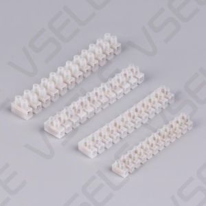 Power Dual Row Electrical Wire Connector Strips Plastic Barrier H Type