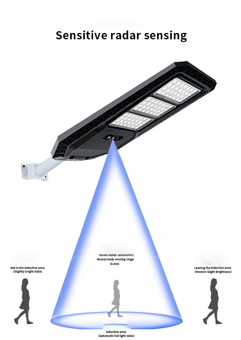 Smart Integrated Solar Street Light With IP65 Rating Intelligent Light Control