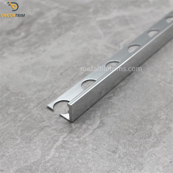 Buy Aluminium Tile Trim External Quarter L Edge Metal Tile Trims 6063 at wholesale prices