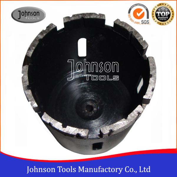 Buy Black / Blue 1 / 2" Shaft 55mm Granite Drill Bit With Flat segment at wholesale prices